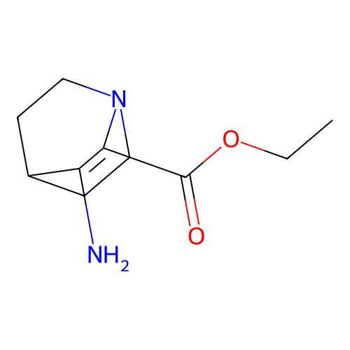 Quinuclidine-2-carboxylic acid, 2,3-dehydro-3-amino-, ethyl ester structure