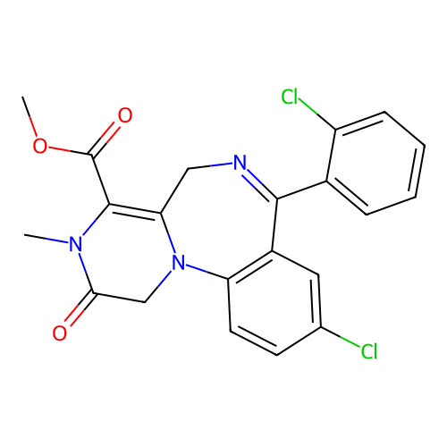 Pyrazino(1,2-a)(1,4)benzodiazepine-4-carboxylic acid, 1,2,3,5-tetrahydro-9-chloro-7-(2-chlorophenyl)-3-methyl-2-oxo-, methyl ester structure