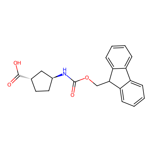 (1S,3S)-3-(Fmoc-amino)cyclopentanecarboxylic acid structure