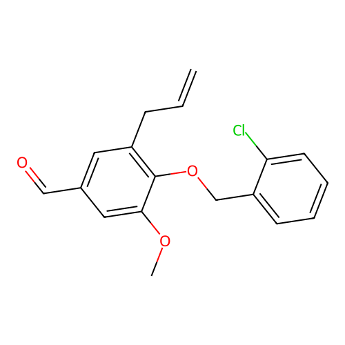 4-[(2-Chlorophenyl)methoxy]-3-methoxy-5-(2-propen-1-yl)benzaldehyde structure