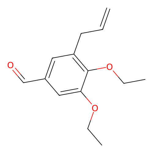 3-Allyl-4,5-diethoxybenzaldehyde structure