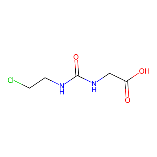 2-(2-氯乙基氨基甲酰氨基)乙酸 structure