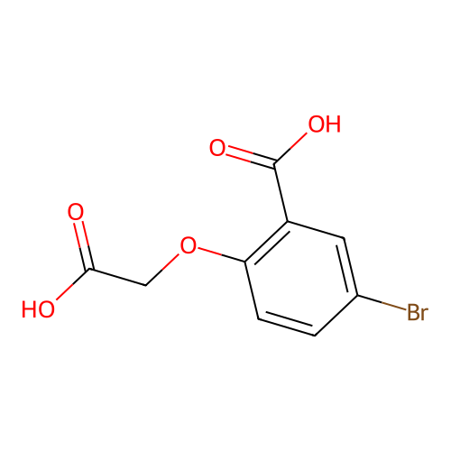 2-(Carboxymethoxy)-5-bromobenzoic acid structure