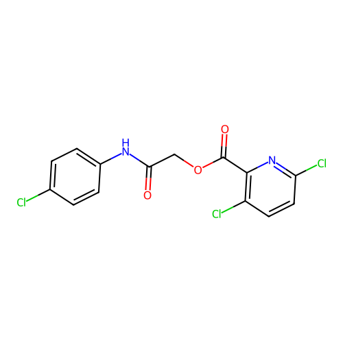 [(4-Chlorophenyl)carbamoyl]methyl 3,6-dichloropyridine-2-carboxylate structure