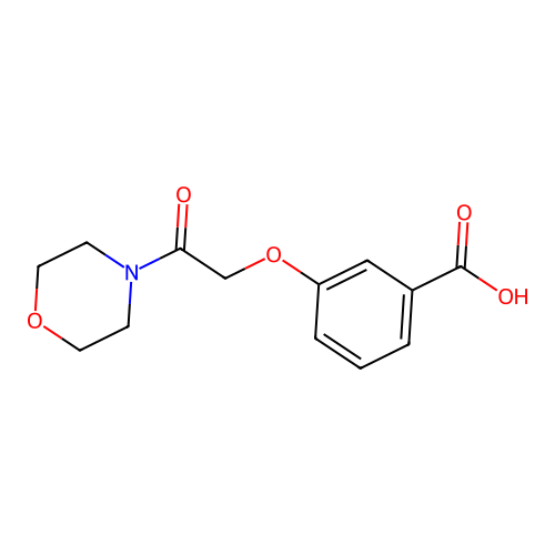 3-[2-(Morpholin-4-yl)-2-oxoethoxy]benzoic acid structure