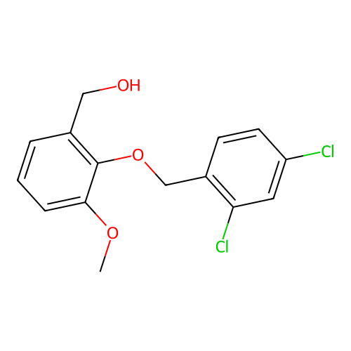 [2-[(2,4-Dichlorophenyl)methoxy]-3-methoxyphenyl]methanol structure