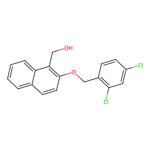 [2-[(2,4-Dichlorophenyl)methoxy]naphthalen-1-yl]methanol structure
