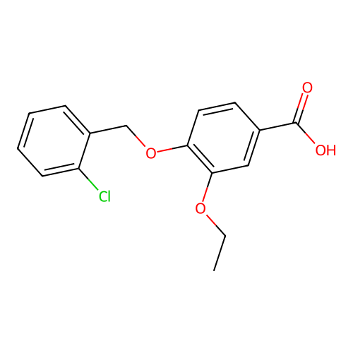 4-[(2-Chlorobenzyl)oxy]-3-ethoxybenzoic acid structure