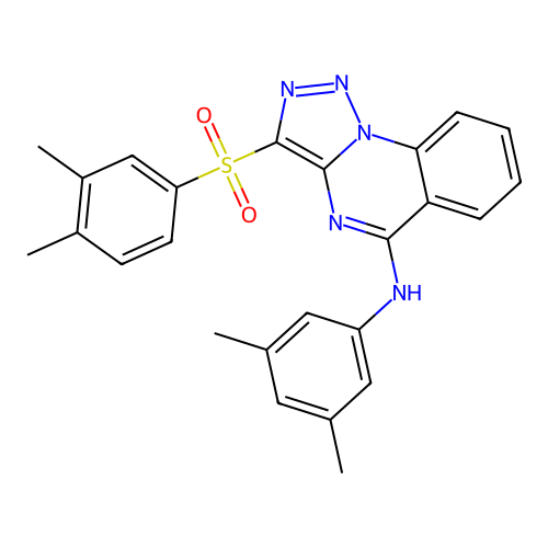 3-(3,4-DIMETHYLBENZENESULFONYL)-N-(3,5-DIMETHYLPHENYL)-[1,2,3]TRIAZOLO[1,5-A]QUINAZOLIN-5-AMINE structure