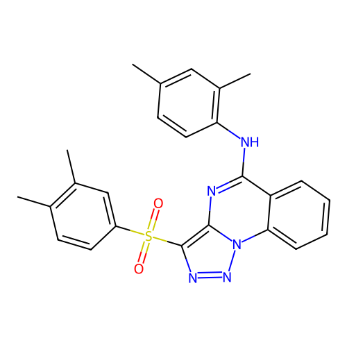 3-(3,4-DIMETHYLBENZENESULFONYL)-N-(2,4-DIMETHYLPHENYL)-[1,2,3]TRIAZOLO[1,5-A]QUINAZOLIN-5-AMINE structure