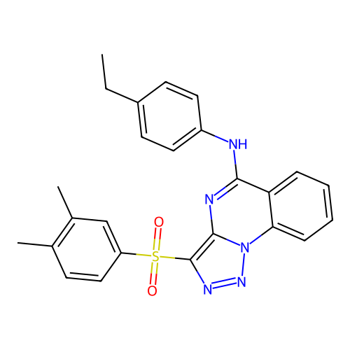 3-(3,4-DIMETHYLBENZENESULFONYL)-N-(4-ETHYLPHENYL)-[1,2,3]TRIAZOLO[1,5-A]QUINAZOLIN-5-AMINE structure