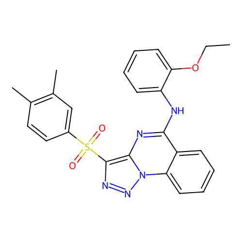 3-(3,4-DIMETHYLBENZENESULFONYL)-N-(2-ETHOXYPHENYL)-[1,2,3]TRIAZOLO[1,5-A]QUINAZOLIN-5-AMINE structure