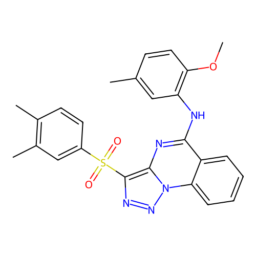 3-(3,4-DIMETHYLBENZENESULFONYL)-N-(2-METHOXY-5-METHYLPHENYL)-[1,2,3]TRIAZOLO[1,5-A]QUINAZOLIN-5-AMINE structure
