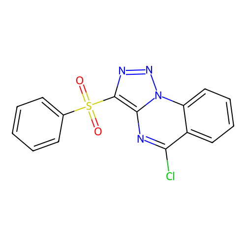 5-Chloro-3-(phenylsulfonyl)[1,2,3]triazolo[1,5-a]quinazoline structure