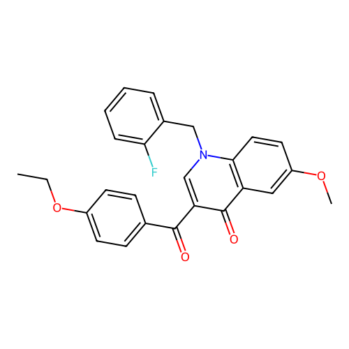 3-(4-Ethoxybenzoyl)-1-[(2-fluorophenyl)methyl]-6-methoxyquinolin-4-one structure