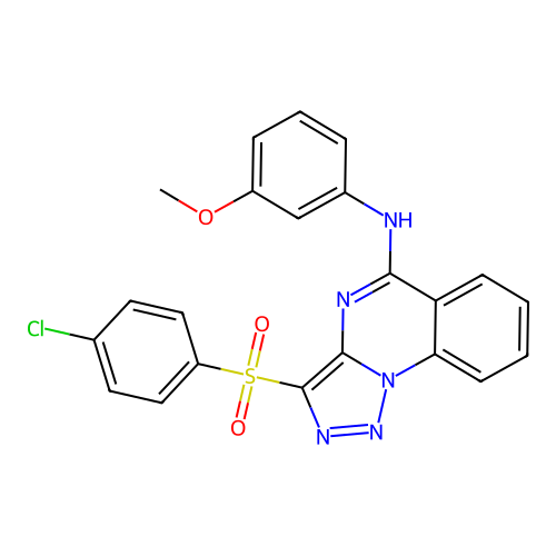 3-(4-CHLOROBENZENESULFONYL)-N-(3-METHOXYPHENYL)-[1,2,3]TRIAZOLO[1,5-A]QUINAZOLIN-5-AMINE structure