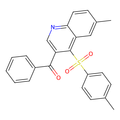 (6-Methyl-4-tosylquinolin-3-yl)(phenyl)methanone structure
