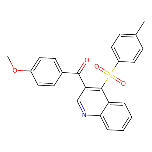 3-(4-Methoxybenzoyl)-4-(4-methylbenzenesulfonyl)quinoline structure