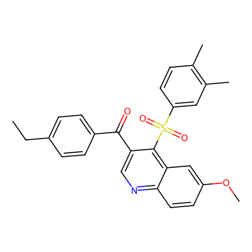 4-(3,4-Dimethylbenzenesulfonyl)-3-(4-ethylbenzoyl)-6-methoxyquinoline structure