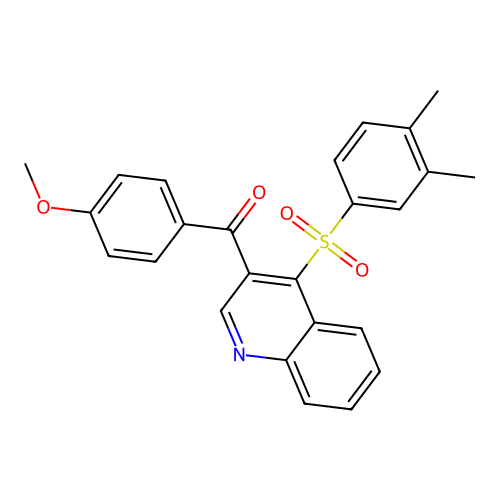 4-(3,4-Dimethylbenzenesulfonyl)-3-(4-methoxybenzoyl)quinoline structure