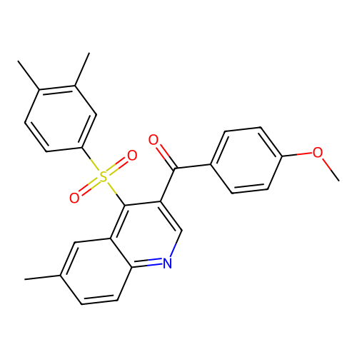 4-(3,4-Dimethylbenzenesulfonyl)-3-(4-methoxybenzoyl)-6-methylquinoline structure
