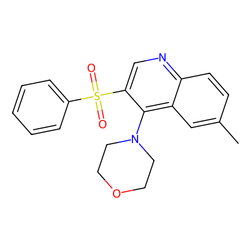 3-(Benzenesulfonyl)-6-methyl-4-(morpholin-4-yl)quinoline structure