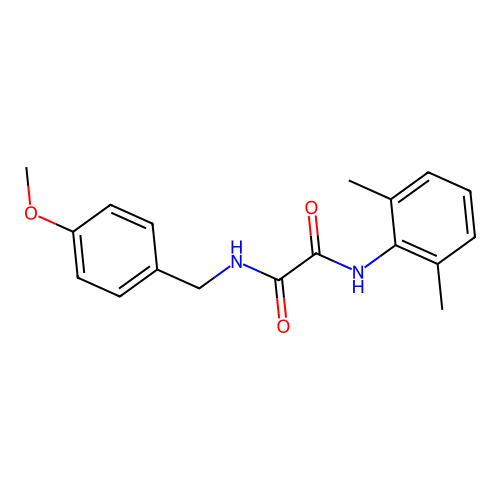 N1-(2,6-dimethylphenyl)-N2-(4-methoxybenzyl)oxalamide structure