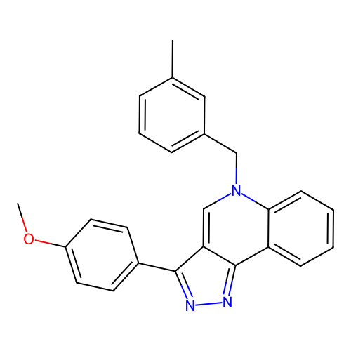 3-(4-Methoxyphenyl)-5-[(3-methylphenyl)methyl]pyrazolo[4,3-c]quinoline structure