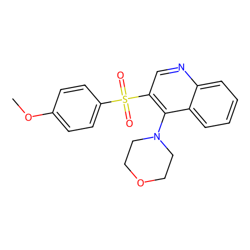 3-(4-Methoxybenzenesulfonyl)-4-(morpholin-4-yl)quinoline structure