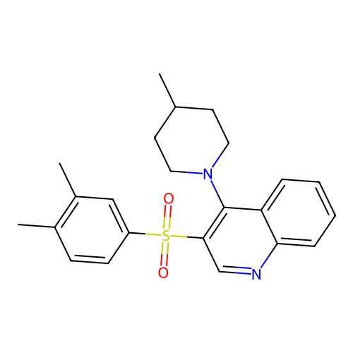 3-(3,4-Dimethylbenzenesulfonyl)-4-(4-methylpiperidin-1-yl)quinoline structure