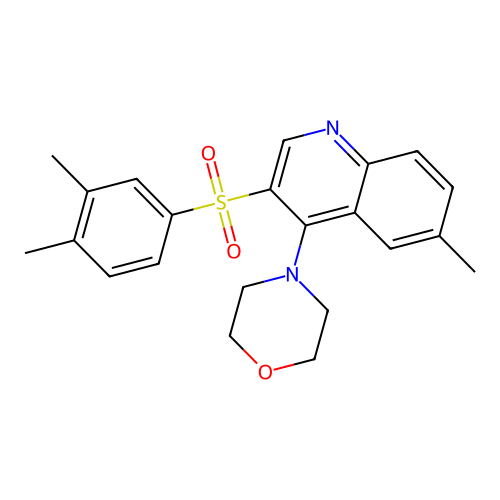 4-[3-(3,4-Dimethylphenyl)sulfonyl-6-methylquinolin-4-yl]morpholine structure