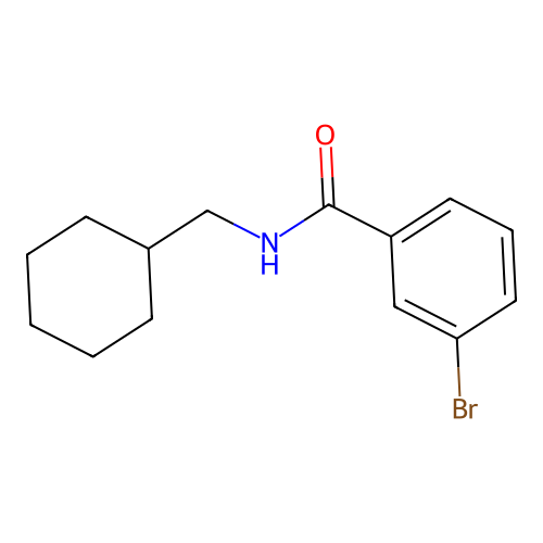 3-bromo-N-(cyclohexylmethyl)benzamide structure