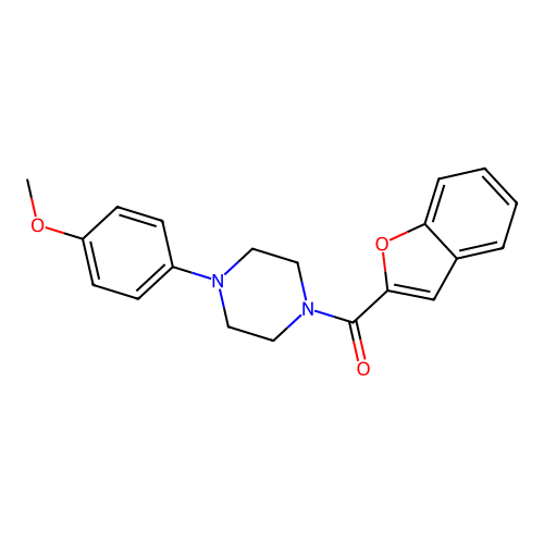 1-Benzofuran-2-yl-[4-(4-methoxyphenyl)piperazin-1-yl]methanone structure