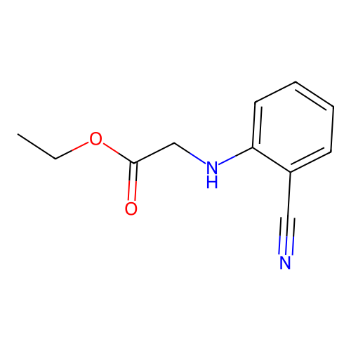 Ethyl 2-(2-cyanoanilino)acetate structure
