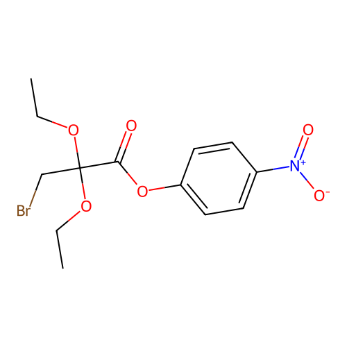 4-Nitrophenyl 3-bromo-2,2-diethoxypropionate structure
