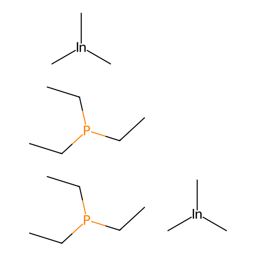 Trimethyl(triethylphosphine)indium structure