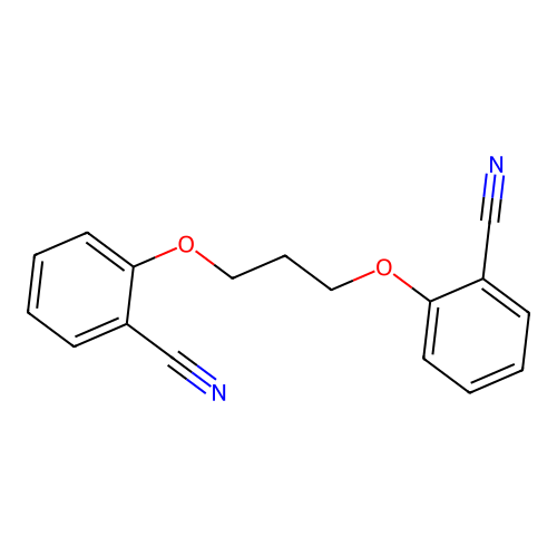 2-[3-(2-Cyanophenoxy)propoxy]benzonitrile structure