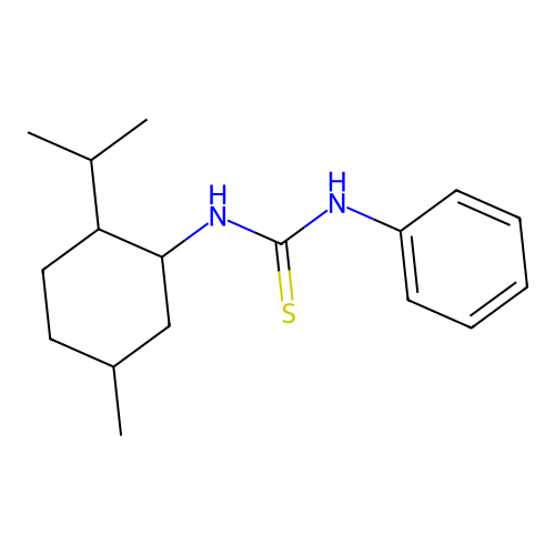 1-[5-Methyl-2-(propan-2-yl)cyclohexyl]-3-phenylthiourea structure