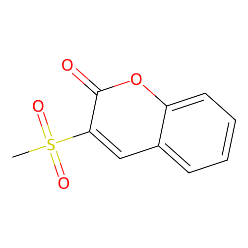 3-(methylsulfonyl)-2H-chromen-2-one structure