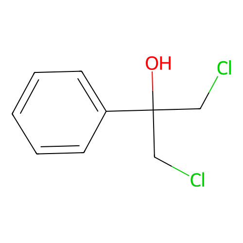 1,3-Dichloro-2-phenylpropan-2-ol structure
