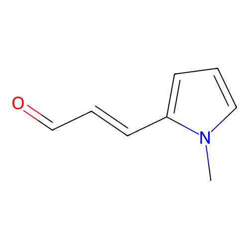 (2E)-3-(1-methyl-1H-pyrrol-2-yl)-2-Propenal structure