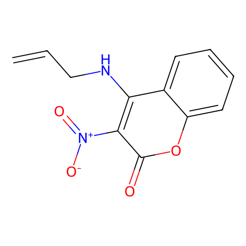 3-Nitro-4-(prop-2-enylamino)chromen-2-one structure