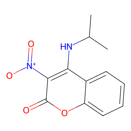 3-Nitro-4-(propan-2-ylamino)chromen-2-one structure
