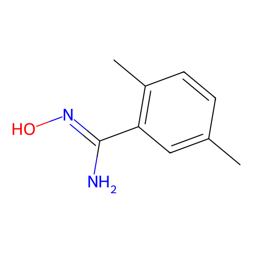 N-hydroxy-2,5-dimethylbenzenecarboximidamide structure