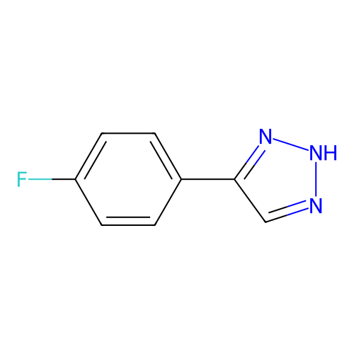 4-(4-fluorophenyl)-1H-1,2,3-triazole structure