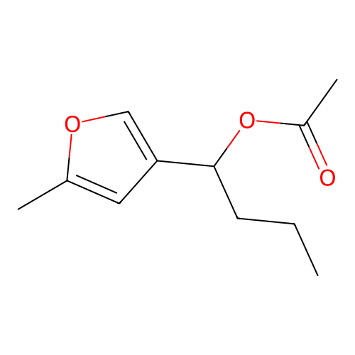 1-(5-Methylfuran-3-yl)butyl acetate structure