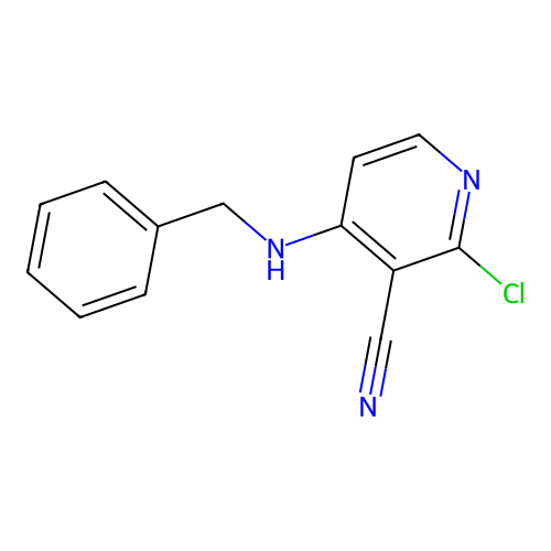 4-(Benzylamino)-2-chloronicotinonitrile structure