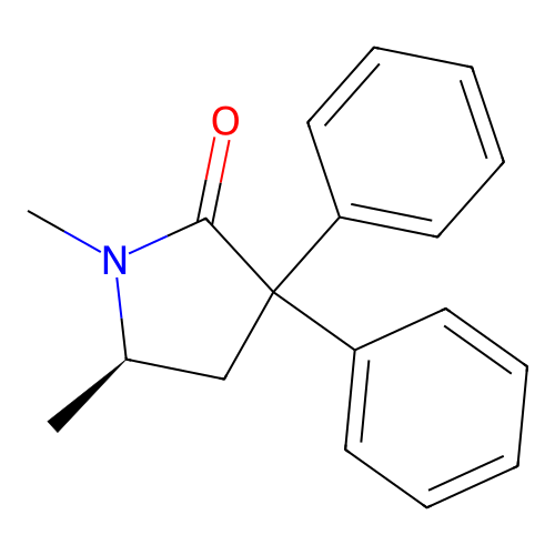 (5R)-1,5-Dimethyl-3,3-diphenylpyrrolidin-2-one structure