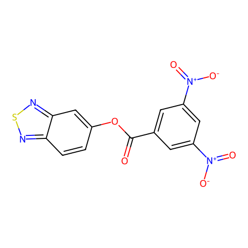 2,1,3-Benzothiadiazol-5-yl 3,5-dinitrobenzoate structure