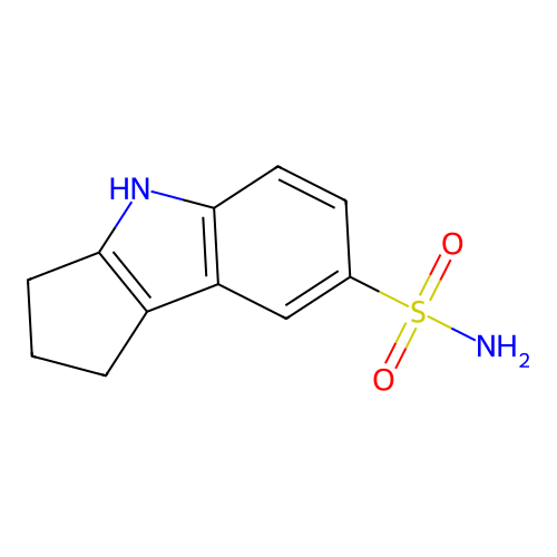 1,2,3,4-Tetrahydrocyclopenta[b]indole-7-sulfonamide structure